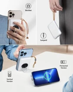 10000Mah Power Bank Sans Fil Portable -Monde Electronique 10000Mah Batterie Externe Sans Fil Portable Power Bank iphone