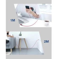 2 Câbles Micro USB JSAUX (1m+2m) -Monde Electronique 2 Cables Micro USB JSAUX 1 metre et 2 metres