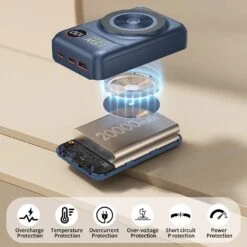 20000Mah Batterie Externe Sans Fil Power Bank -Monde Electronique 20000Mah Batterie Externe Sans Fil Power Bank protections