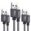3 Câbles IPhone (1m+1m+2m) -Monde Electronique 3 Cables iPhone 1m1m2m