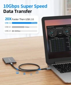 Câble USB Type-C Compatible Avec Android Auto -Monde Electronique 71A2Zk3n66L. SL1500