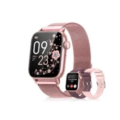 Montre Connectée Femme Couleur Or Rose