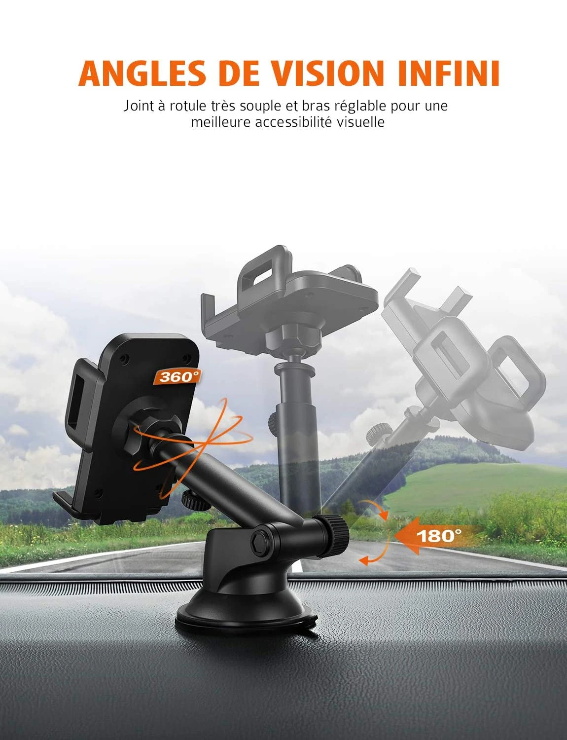 Accroche Téléphone Portable Voiture 4 Accroche Téléphone Portable Voiture – Image 2