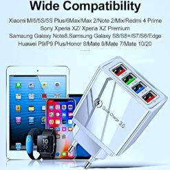 Adaptateur Secteur Mural 4 USB -Monde Electronique Adaptateur Secteur Mliiha Rapide compatibilite large