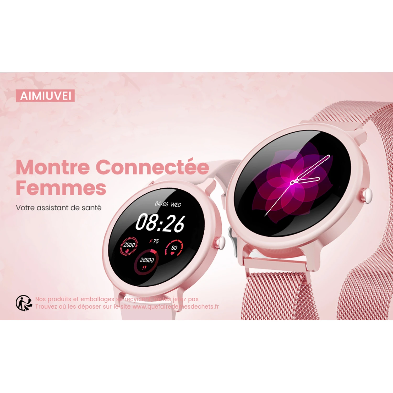 Montre Connectée Femme Tendance 10 Montre Connectée Femme Tendance – Image 8