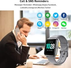 Montre Sport Homme Tracker D’Activité 8 Montre Sport Homme Tracker D’Activité -Monde Electronique Airwatch Montre Connectee messages notifications