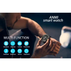 Montre Connectée Ronde Sportive -Monde Electronique Anmi Montre Connectee Sport multi fonction