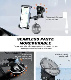 Support Téléphone Voiture Serrage Automatique -Monde Electronique Attache telephone voiture Kewig ultra resistant