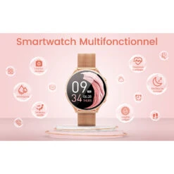 Montre Connectée Femme Élégante Sport -Monde Electronique Banlvs Montre connectee Femme multi fonctionnelle