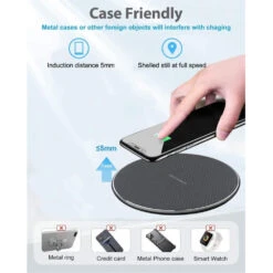 Base Chargeur Induction -Monde Electronique Base Chargeur Sans fil coque