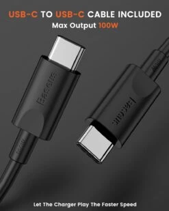 Chargeur Ultra Rapide 100W 4 Ports -Monde Electronique Baseus 100W 4 Ports cable charge