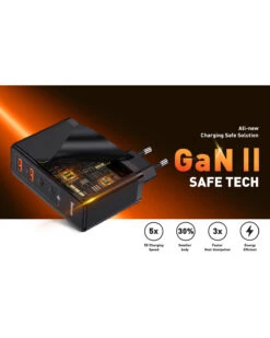 Chargeur Ultra Rapide 100W 4 Ports -Monde Electronique Baseus 100W 4 Ports gan II