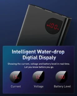 Aukey Batterie Externe 20000mAh -Monde Electronique Baseus 22.5w 20000mah affichage pourcentage 1