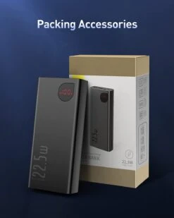 Baseus 22.5W 20000 MAh PowerBank -Monde Electronique Baseus 22.5w 20000mah packaging