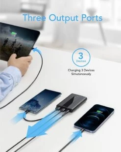 Batterie Externe 10000mAh Poweradd -Monde Electronique Batterie Externe 10000mAh Poweradd ports de sorties