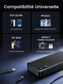 Batterie Externe Rapide De 20000mAh -Monde Electronique Batterie Externe 20000mAh iPhone compatibilite