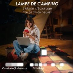 Batterie Externe 220 Volts Avec Panneau Solaire -Monde Electronique Batterie Externe 220V Solaire lampe de poche