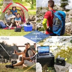 Batterie Externe 220 Volts Avec Panneau Solaire -Monde Electronique Batterie Externe 220V Solaire multi utilisation