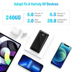 Batterie Externe 24000 MAh USB-C -Monde Electronique Batterie Externe 24000 mAh USB C nombre de recharge