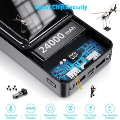 Batterie Externe 24000 MAh USB-C -Monde Electronique Batterie Externe 24000 mAh USB C securite integre