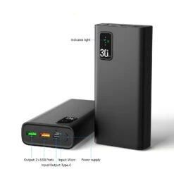 Batterie Externe 30000 MAh Toospon 9 Batterie Externe 30000 MAh Toospon -Monde Electronique Batterie Externe 30000 mAh Toospon affichage led