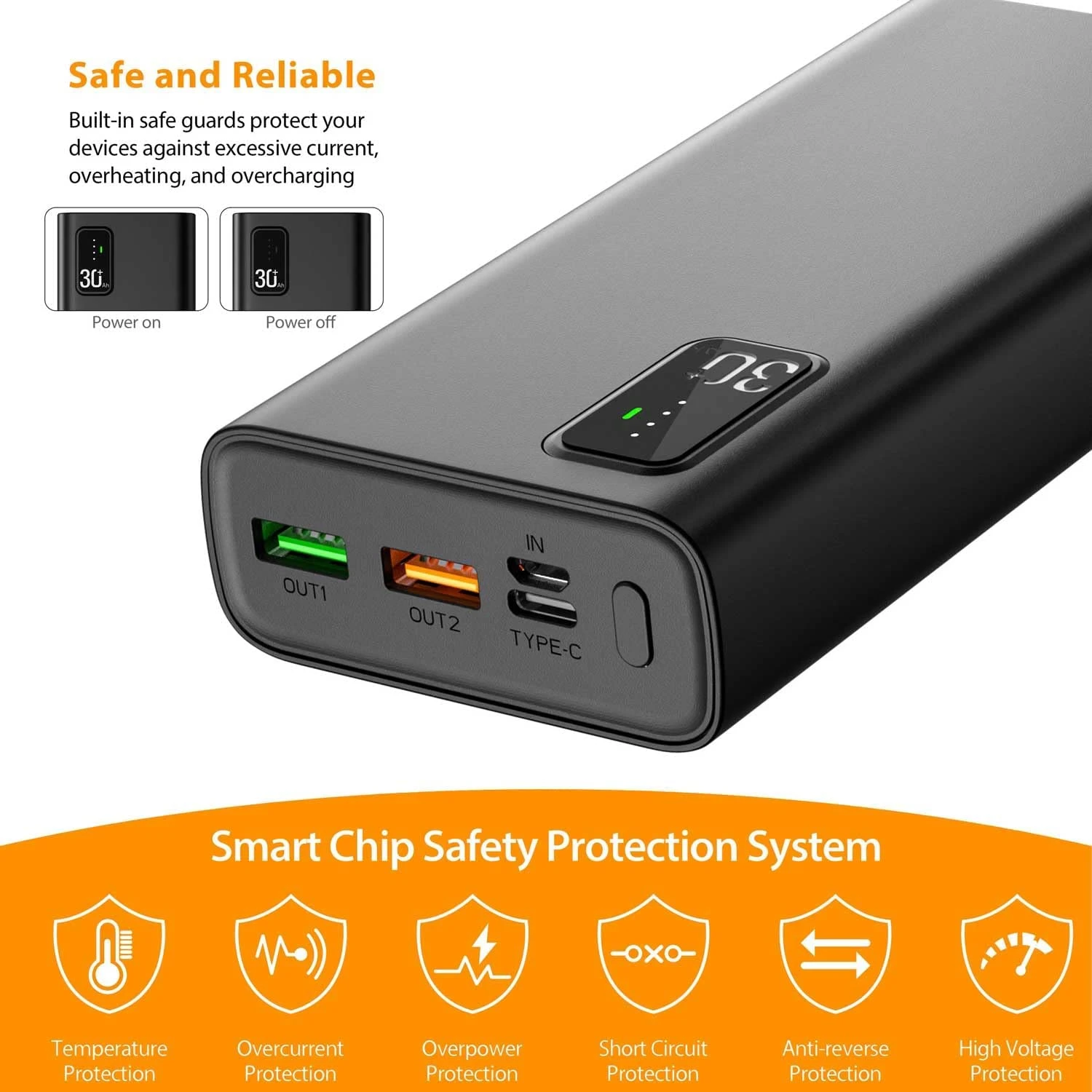 Batterie Externe 30000 MAh Toospon 7 Batterie Externe 30000 MAh Toospon – Image 5