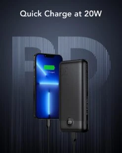 Batterie Portable 30000mAh 20W -Monde Electronique Batterie Externe 30000mAh 20W charge rapide