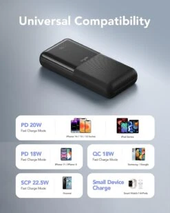 PowerBank De 30000 MAh Avec USB Type-C -Monde Electronique Batterie Externe 30000mAh USB C compatibilite