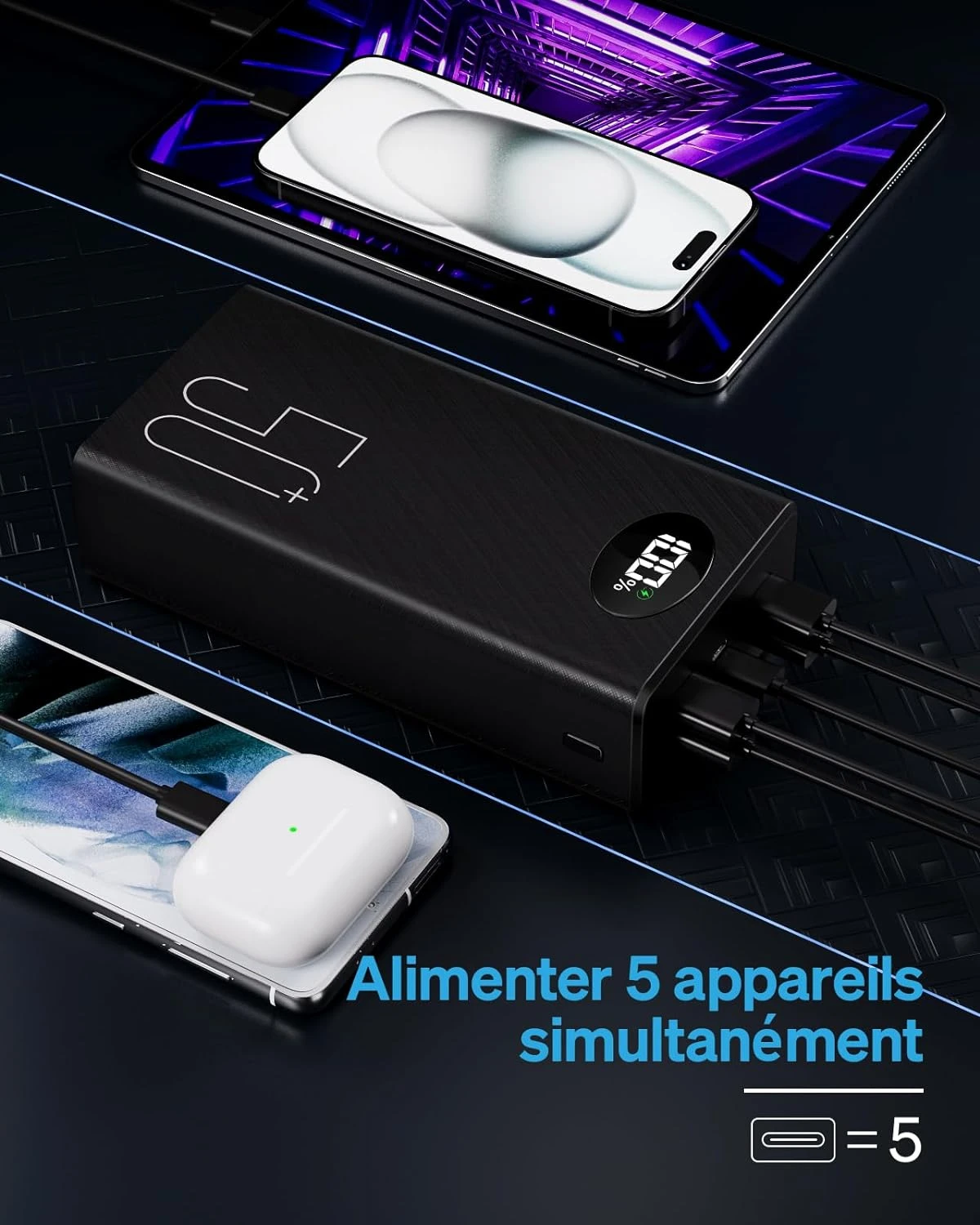 Batterie Externe 50 000 MAh 22,5W 6 Batterie Externe 50 000 MAh 22,5W – Image 4