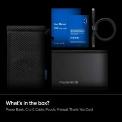 Batterie Externe 60 Watts Type-C -Monde Electronique Batterie Externe 60W USB C emballage accessoires inclus