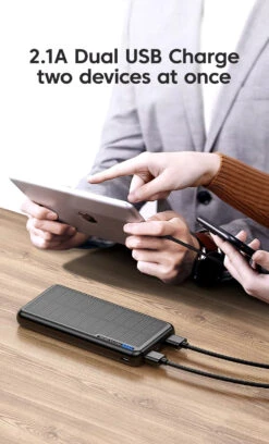 Batterie Externe Antichoc Solaire -Monde Electronique Batterie Externe Antichoc Solaire charge pratique