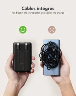 Batterie Portable Avec Câble Intégré 15 Batterie Portable Avec Câble Intégré -Monde Electronique Batterie Externe Avec Cable Integre cables integres
