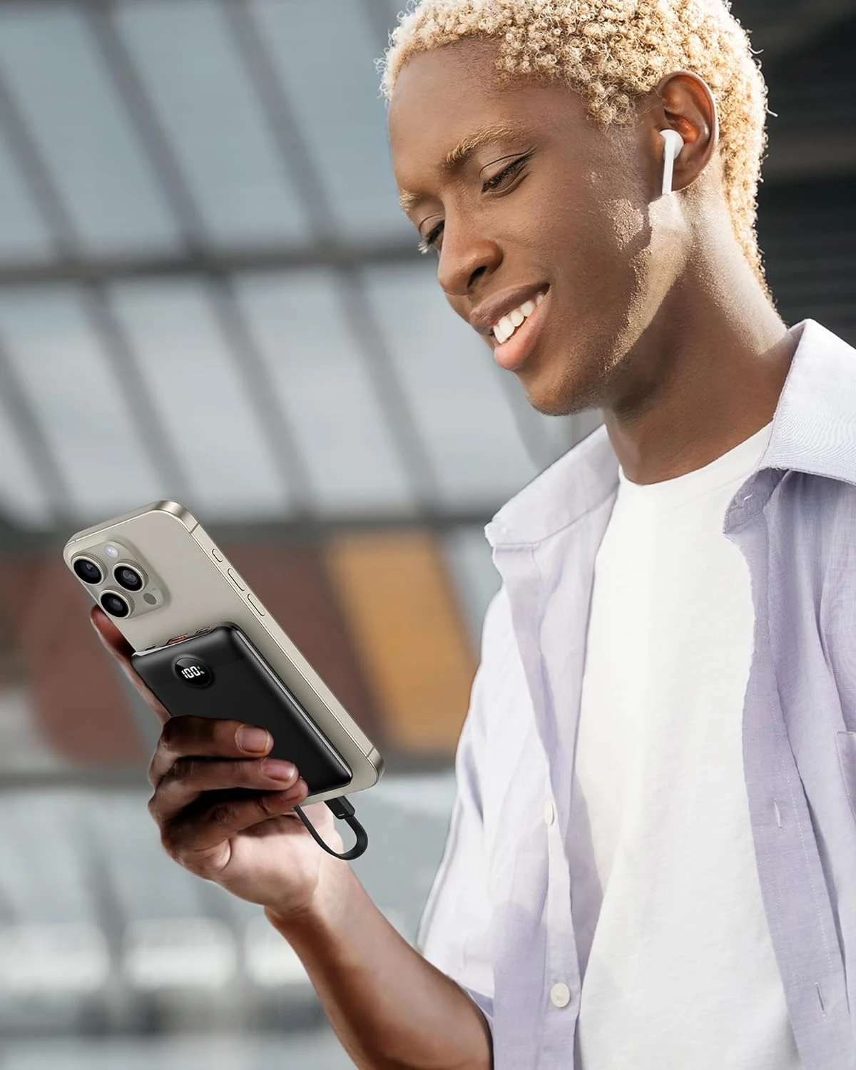 Batterie Portable Avec Câble Intégré 4 Batterie Portable Avec Câble Intégré – Image 2