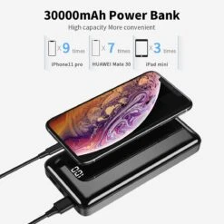 Batterie Externe Bextoo 30000 MAh -Monde Electronique Batterie Externe Bextoo 30000mAh grande capacite