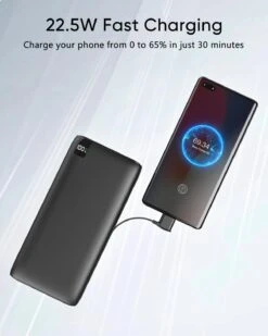 Batterie Externe Câble USB-C Intégré -Monde Electronique Batterie Externe Cable USB C integre charge rapide