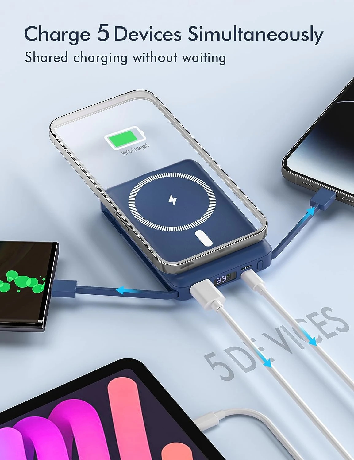 Batterie Externe Charge Rapide Sans Fil 5 Batterie Externe Charge Rapide Sans Fil – Image 3