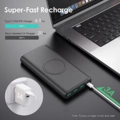 Batterie Externe Chargeur Sans Fil -Monde Electronique Batterie Externe Chargeur Sans Fil super rapide