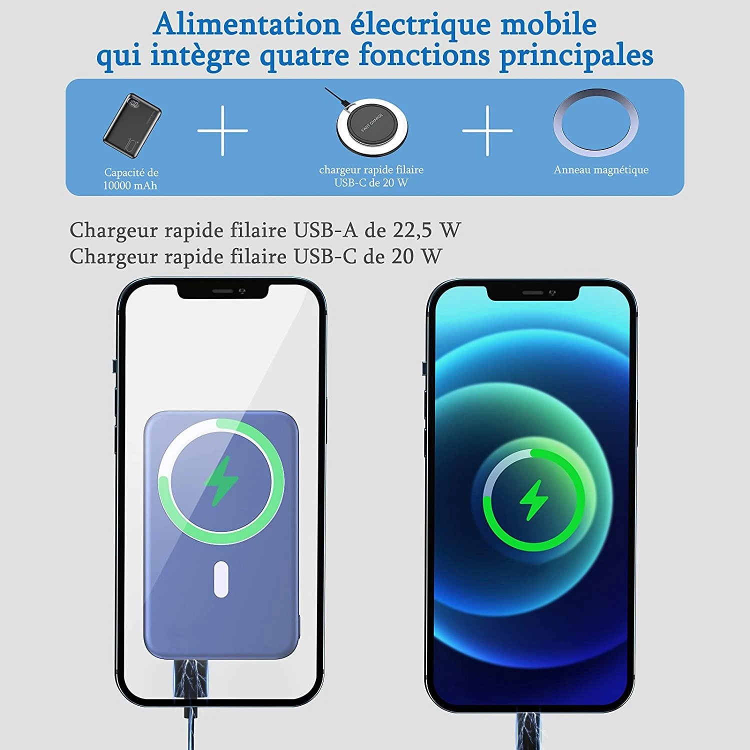 Batterie Externe DEKSMO 10000mAh 5 Batterie Externe DEKSMO 10000mAh – Image 3