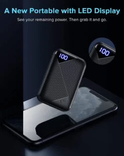 Batterie Externe EAFU 10000 MAh -Monde Electronique Batterie Externe EAFU 10000mAh affichage LED