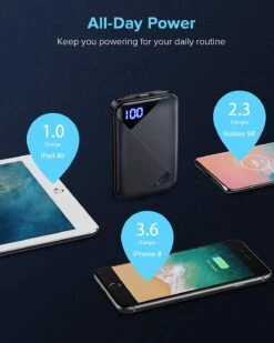 Batterie Externe EAFU 10000 MAh -Monde Electronique Batterie Externe EAFU 10000mAh nombre de charge