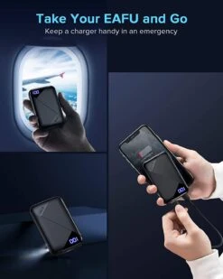 Batterie Externe EAFU 10000 MAh -Monde Electronique Batterie Externe EAFU 10000mAh possible dans les avions