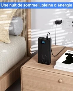 Batterie Externe Forte Capacité -Monde Electronique Batterie Externe Forte Capacite charge durant la nuit