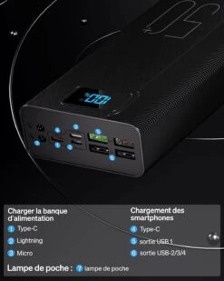 Batterie Externe Forte Capacité -Monde Electronique Batterie Externe Forte Capacite ports USB