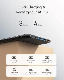 Batterie Externe Légère Et Puissante -Monde Electronique Batterie Externe Legere Et Puissante quick charge