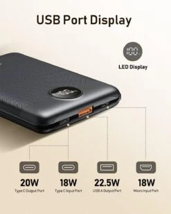 Batterie Externe Petite Et Puissante -Monde Electronique Batterie Externe Legere Et Puissante usb port