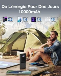 Batterie Externe Puissante Et Légère -Monde Electronique Batterie Externe Legere iPhone camping