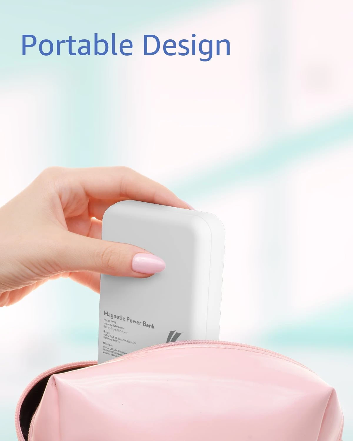 Batterie Externe Magnétique Sans Fil Portable 5 Batterie Externe Magnétique Sans Fil Portable – Image 3