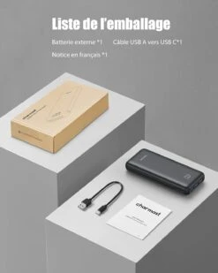 Batterie Externe Micro USB Et USB-C -Monde Electronique Batterie Externe Micro USB et USB C cable