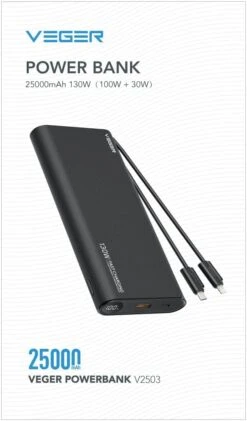 Chargeur Portable 25000mAh Pour Laptops -Monde Electronique Batterie Externe Ordinateur Portable 25000mAh powerbank