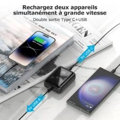 Batterie Externe Petite Taille 12 Batterie Externe Petite Taille -Monde Electronique Batterie Externe Petite Taille double charge